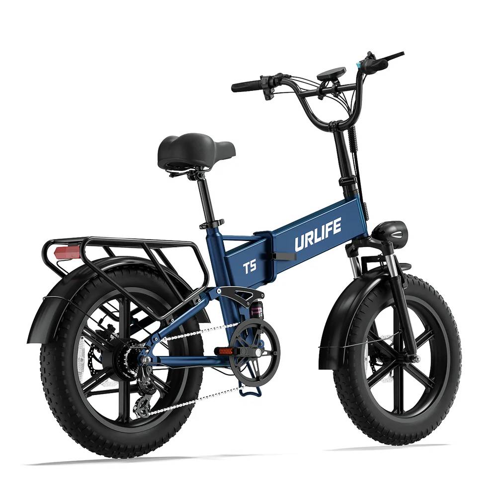 URLIFE T5 Электровелосипед для взрослых Пиковый мотор 1500 Вт Аккумулятор 48 В 13 Ач Шины 20"x4.0" Fat Tire Вездеход Складной Электровелосипед Для бездорожья Городской Электрический Велосипед