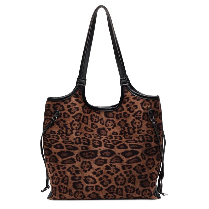 Сумка Commuter с леопардовым принтом, большая вместимость, женская сумка через плечо, студенческая сумка-тоут