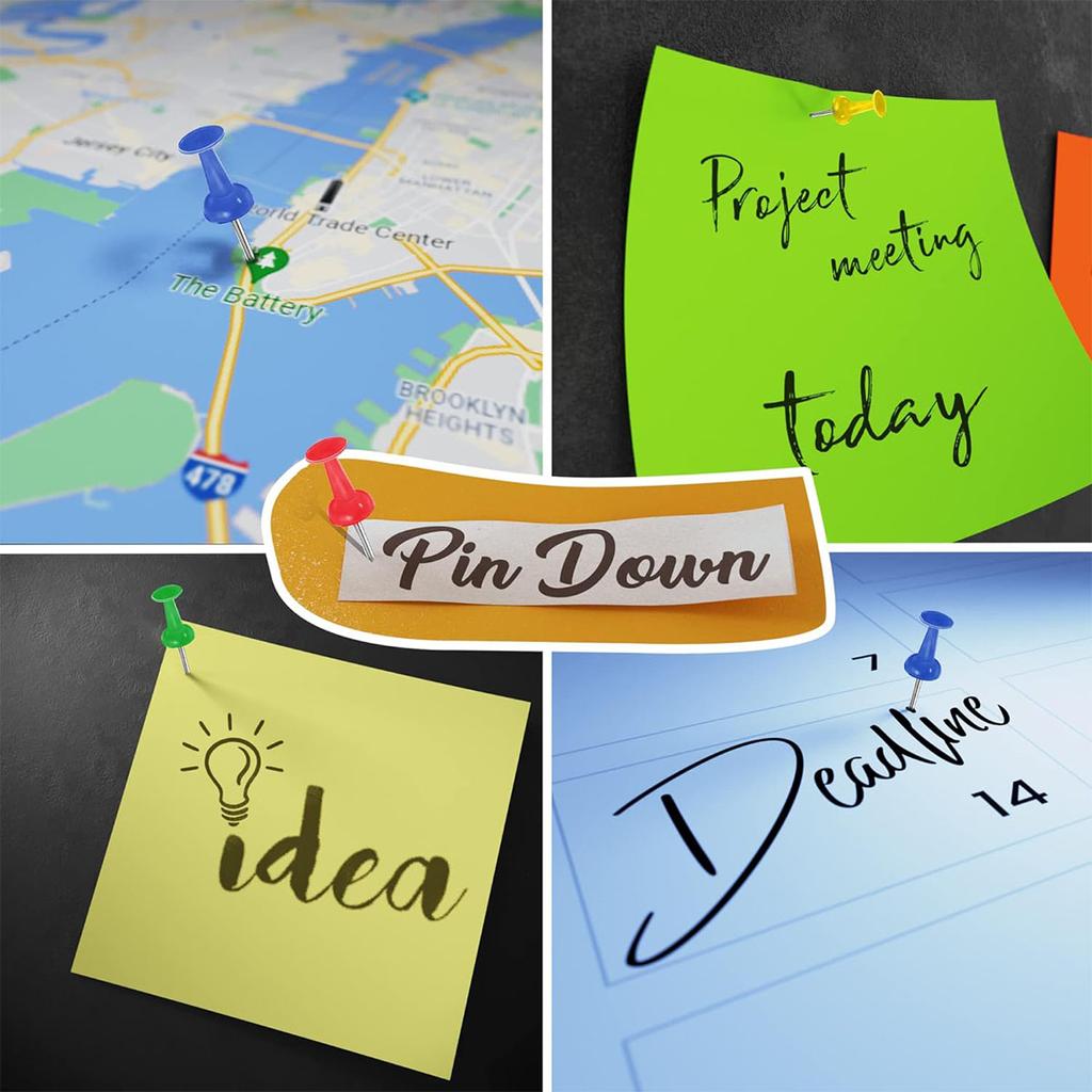 100 шт. кнопок, кнопок для доски объявлений, кнопок-палочек, настенных украшений для пробковой доски, офисных цветных кнопок для организации стола