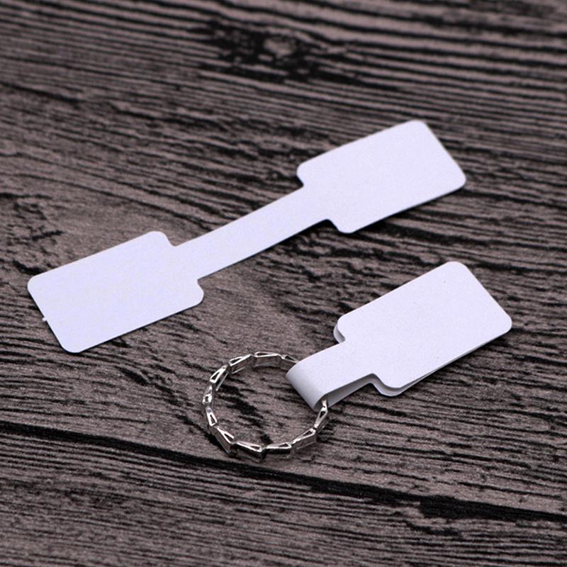 WTEMPO Self-Adhesive Jewelry Tags Necklaces Earrings Bracelets Paper Tags Jewelry Display Price Labels Gift Packaging Decor Labels