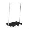 Acrylic Sign Holder Paper Desk Display A5 Flyer Picture Photo Stand Double Sided