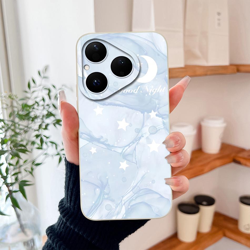 Чехол для телефона Huawei Pura 80 Pro Plus Ultra 5G Простой дизайн Милый корпус Для Huawei Pura80 Полная защита Ударопрочный Мягкий Funda