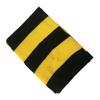 School Striped Scarf Yellow and Black Color Striped Print Soft Scarf for Boys Girls Winter