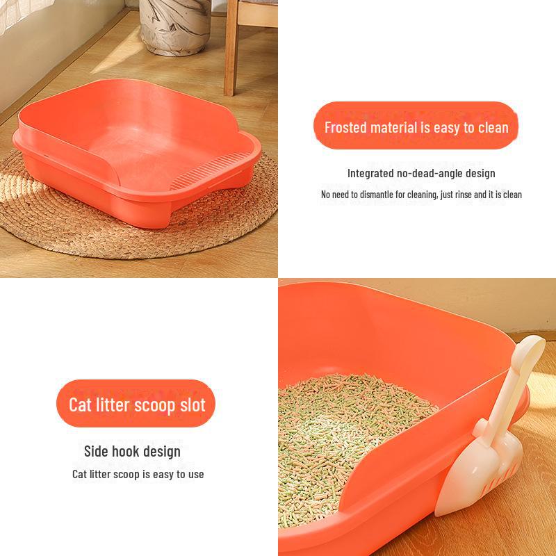 Портативный полузакрытый брызгозащищенный дезодорирующий туалет для кошек