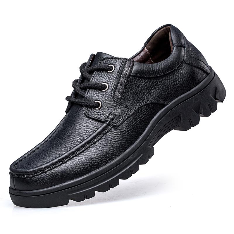 Мужские Большие Размеры 48 49 50 Натуральная Кожа Оксфорды Business Casual Туфли для Делового Случая Офисная Обувь Износостойкие стальные Поддерживающие