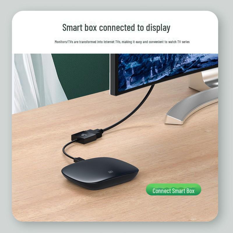 Кабель-адаптер Biaz ZH62 HDMI to VGA (черный) для ноутбуков.