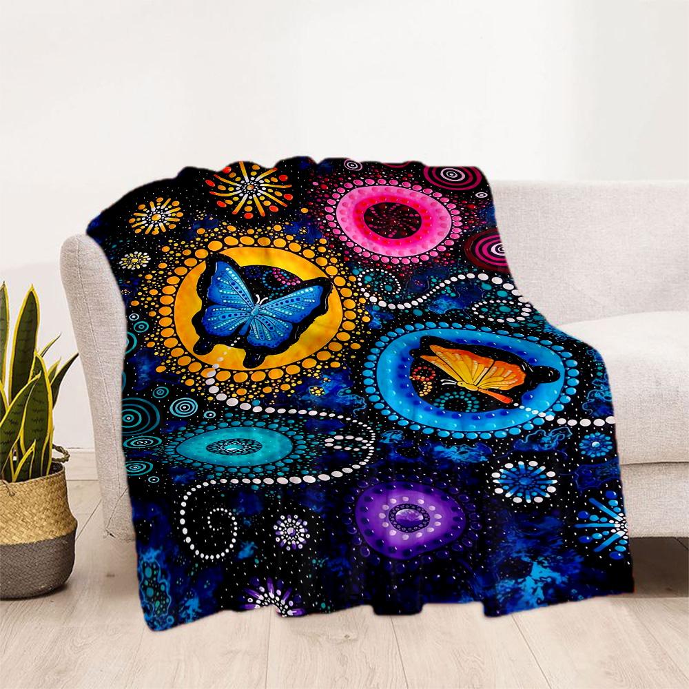 1pc Butterfly Signs blanket Soft and Warm for Sofa Office Camping Travel Livingroom Great Gift for Friends and Family Comfortable
