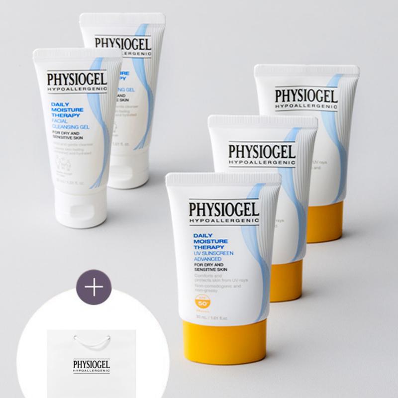 Physiogel DMT Sunscreen 30ml Triple Plan (3 X 30ml Sunscreen + 2 X 30ml Cleansing Gel)