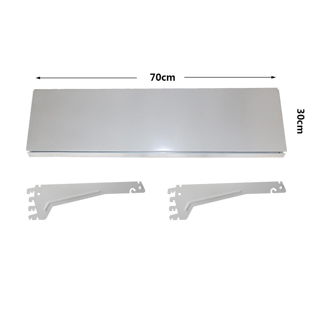 Стиль Анчен Серый Белый Утолщенная Стойка для Выкладки Полка Перегородка