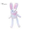 Easter Pull-Up Bunny Toy 11.4" Rabbit Plush Keychain Funny Pull-Out Rabbit Pendant Interactive Colorful Stuffed Animal Toy for Birthdays