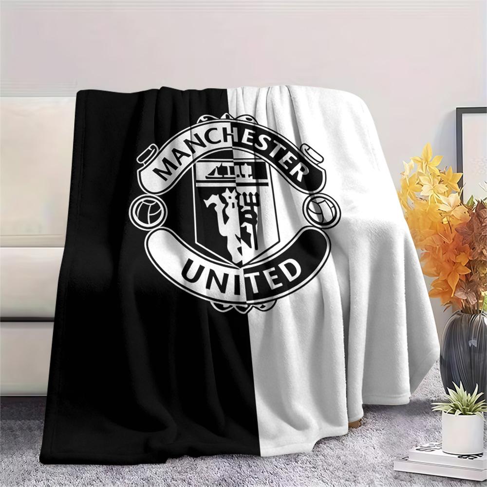 Man Utd Print FlAannel Blanket, High quality Comfortable for All Seasons, Home Decor, Warmth and Comfort