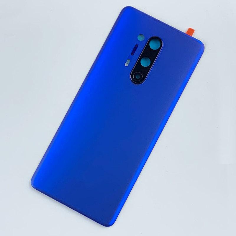 Стеклянная крышка для Oneplus 8 Pro, стеклянная задняя крышка батарейного отсека, заднее стекло 1 + 8Pro, корпус с объективом камеры