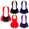 Kids Girls Circus Ringmaster Cosplay Costumes Halloween Sleeveless Leotard Dress Carnival Gymnastics Jumpsuit