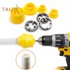 7/8Pcs/Set Electric Drill Pipe Threader Kit with 3 Die Sizes Professional Power Drill Compatible PVC Water Pipe Thread Maker Threading Tools
