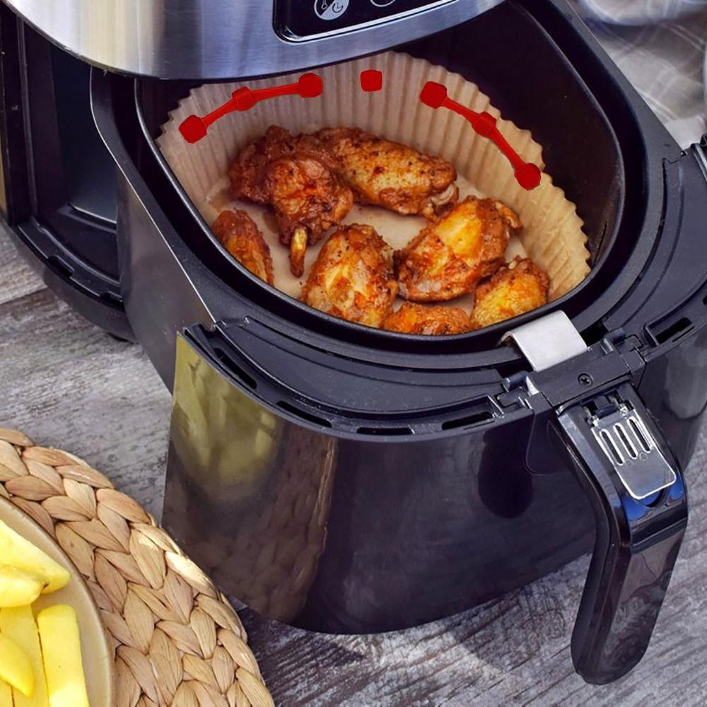 2 Set Non-Scratch Air Fryer Magnet Buckle Reusable Air Fryer Parchment Paper Lock Baking