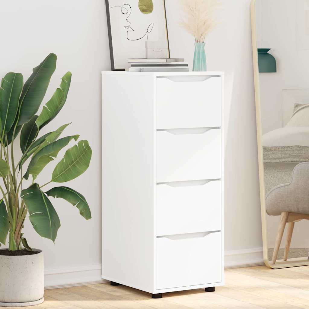 Storage Cabinet Glossy White 40 x 48 x 105 cm