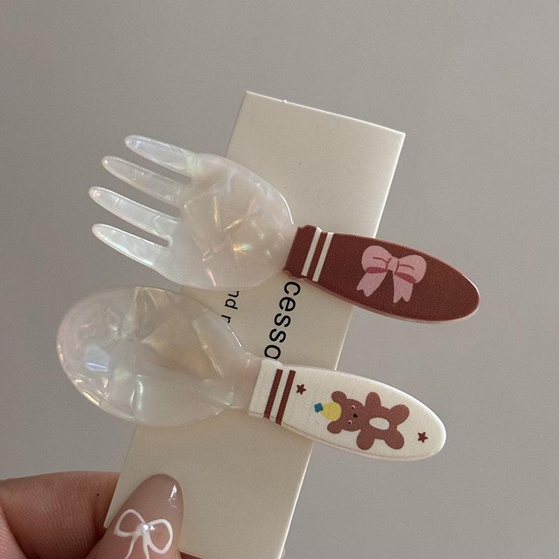 2/3/4/6 шт. ацетатные заколки для волос в Корейском стиле, золотисто-белые блестящие заколки для волос, головные уборы для девочек и женщин, аксессуары для волос