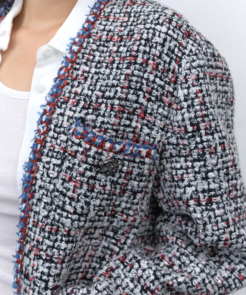 RAFFINE ATELIER Maison Tweed Jacket White