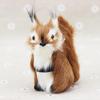 Simulation Animal Squirrel Plush Lifelike Ornament Tree