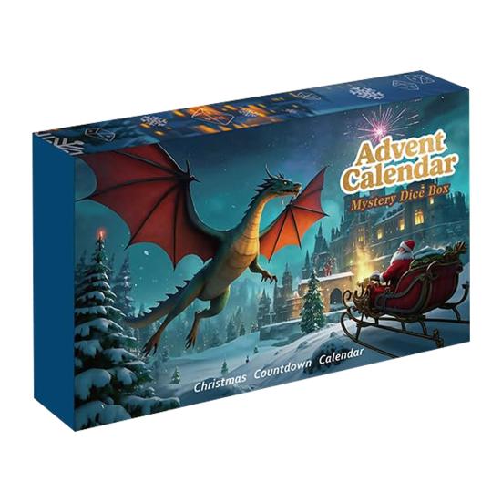 2025 DND Кубики Адвент-календарь 24 дня Обучающая ролевая игра Священная коробка Уникальный подарок для поклонников Dungeons And Dragons