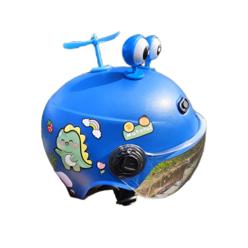 Регулируемый детский электрический мотоциклетный шлем для мальчиков и девочек - Защита от солнца