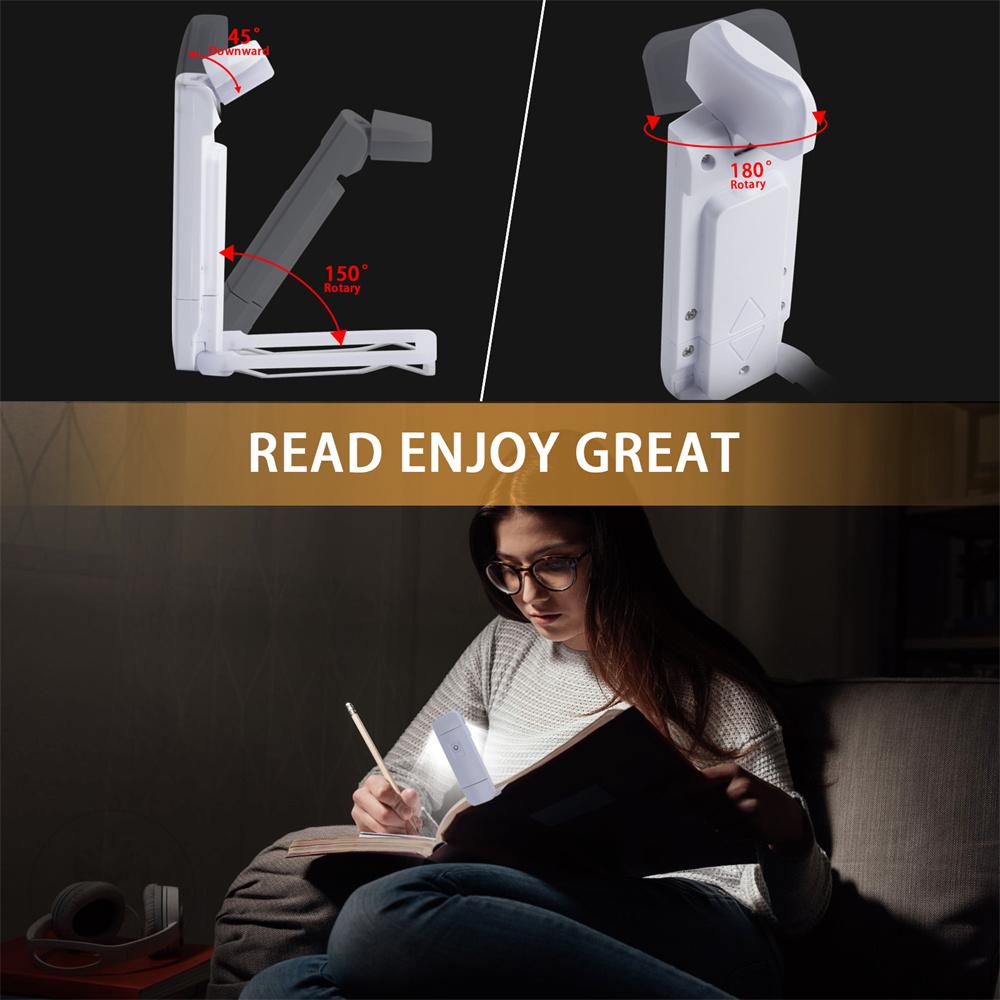 USB Rechargeable Book Light Brightness Adjustable Clip Bookmark Light Led Book Lamp Night Read Lamp For Kids Bedroom Read Light