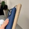Desert Gold lens frame holder  charging phone case for For Iphone 16 15 14 13 12 11 Pro Max magnetic soft silicone back cover