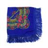 Ethnic Style Women Floral Printed Fringed Russian Square Scarf