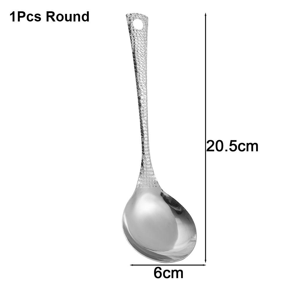 1/2Pcs Stainless Steel Soup Scoop 20cm Cooking Gadget  for Hot Pot Restaurant Eating