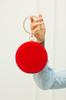 Women's Stylish and Useful Evening Dress Bag Bracelet Red Suede Evening Bag