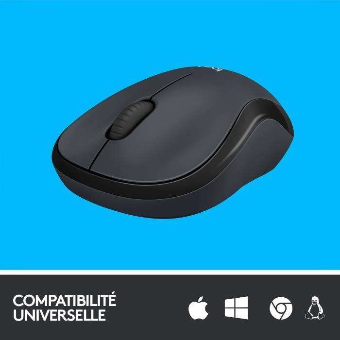 Souris - Sans Fil - Logitech - M220 Silent - Noir - Silencieuse