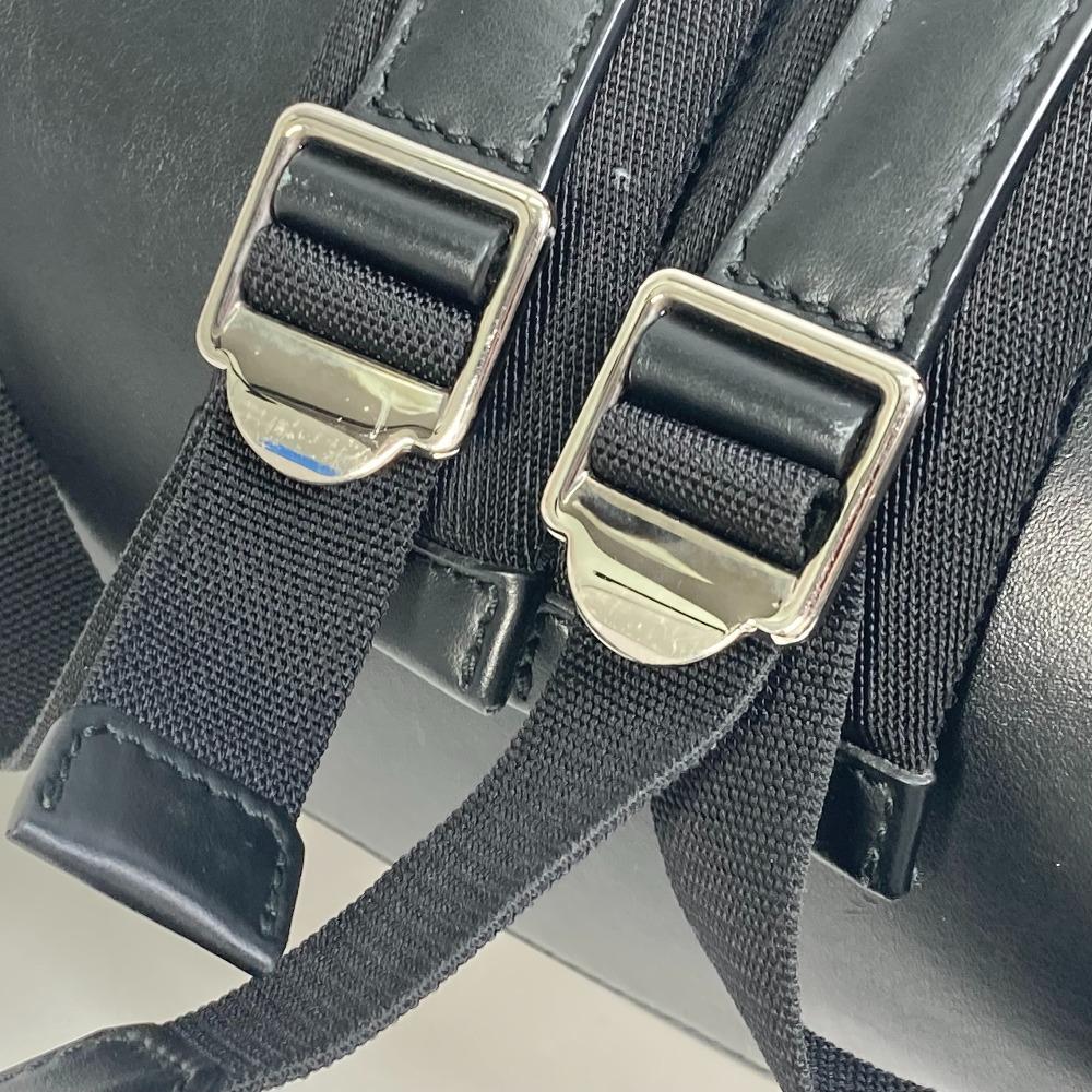 BURBERRY 8021908 ML JETT Horseferry Backpack Coating canvas Black/White