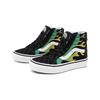 Vans Sk8 Zip High Top Kids Skate Shoes Flame Black Kids Sneakers VN0A4BUXESY