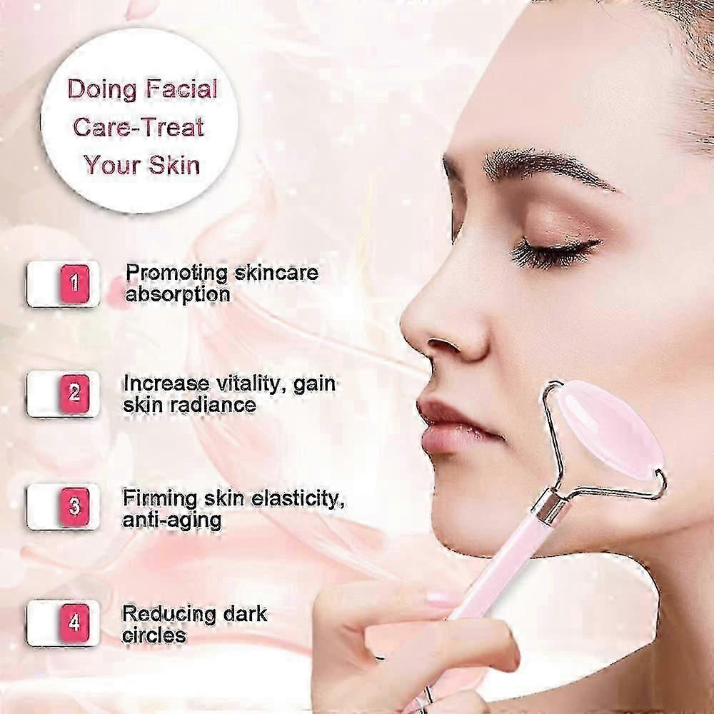 Jade roller and scraping set facial roller and scraping tool, used for daily