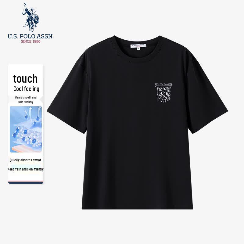 U.S. Polo Assn. Мужская охлаждающая футболка с коротким рукавом