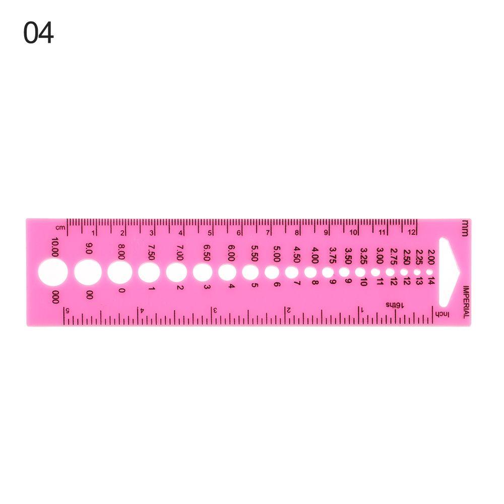 Practical Sheep Head With Cutting Head Gauge Ruler For Knitting Needles Crochet Hooks Ruler Tool