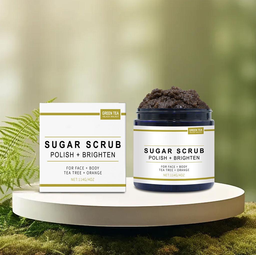 Крем-скраб для лица Facial Glow Exfoliator Увлажняющий и отшелушивающий скраб для тела, лица, рук, ног, питает кожу, глубоко очищает 114 г