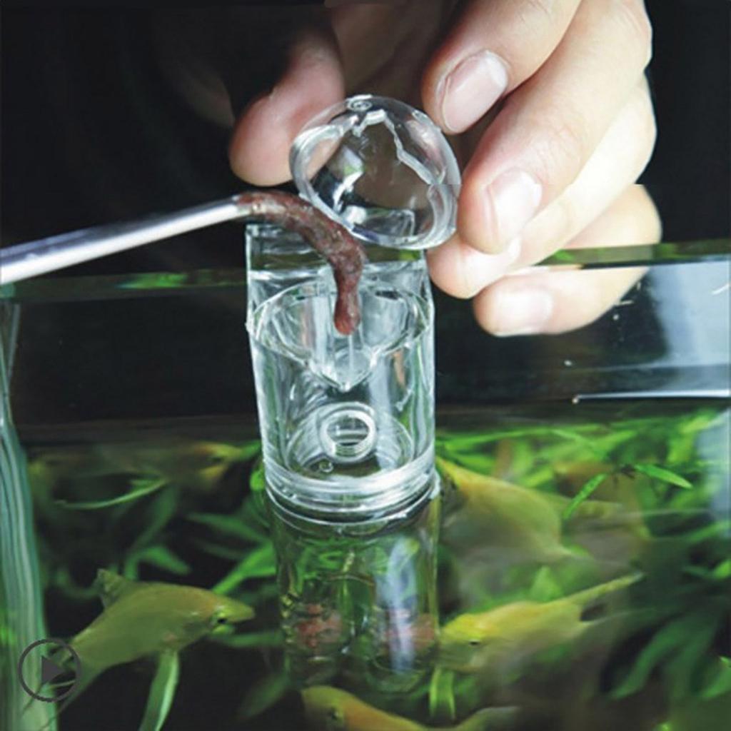 Акриловая ловушка для улиток для аквариумов с присоской, прозрачная ловушка для вредителей, многофункциональная красная кормушка для червей, ловушка для планарии