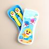 Izoum Infant Baby Shark 3D Spoon Fork Case Set, Mixed Colors, Spoon + Fork + Case