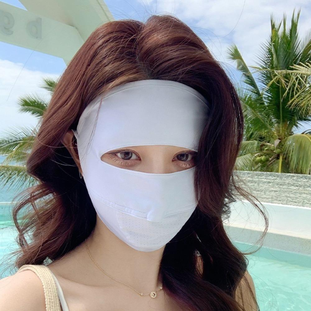 Traceless Sunscreen Mask Anti-UV Face Veil New Facial Gini Outdoor Sports