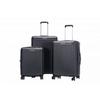 Set of 3 Rigid Expandable Suitcases + 30% Volume - Lys Paris 329/3 - Black