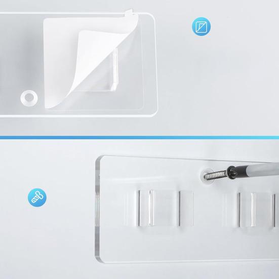 Настенный держатель для очков, органайзер для солнцезащитных очков, простая установка, экономящая место прозрачная акриловая стойка для хранения солнцезащитных очков