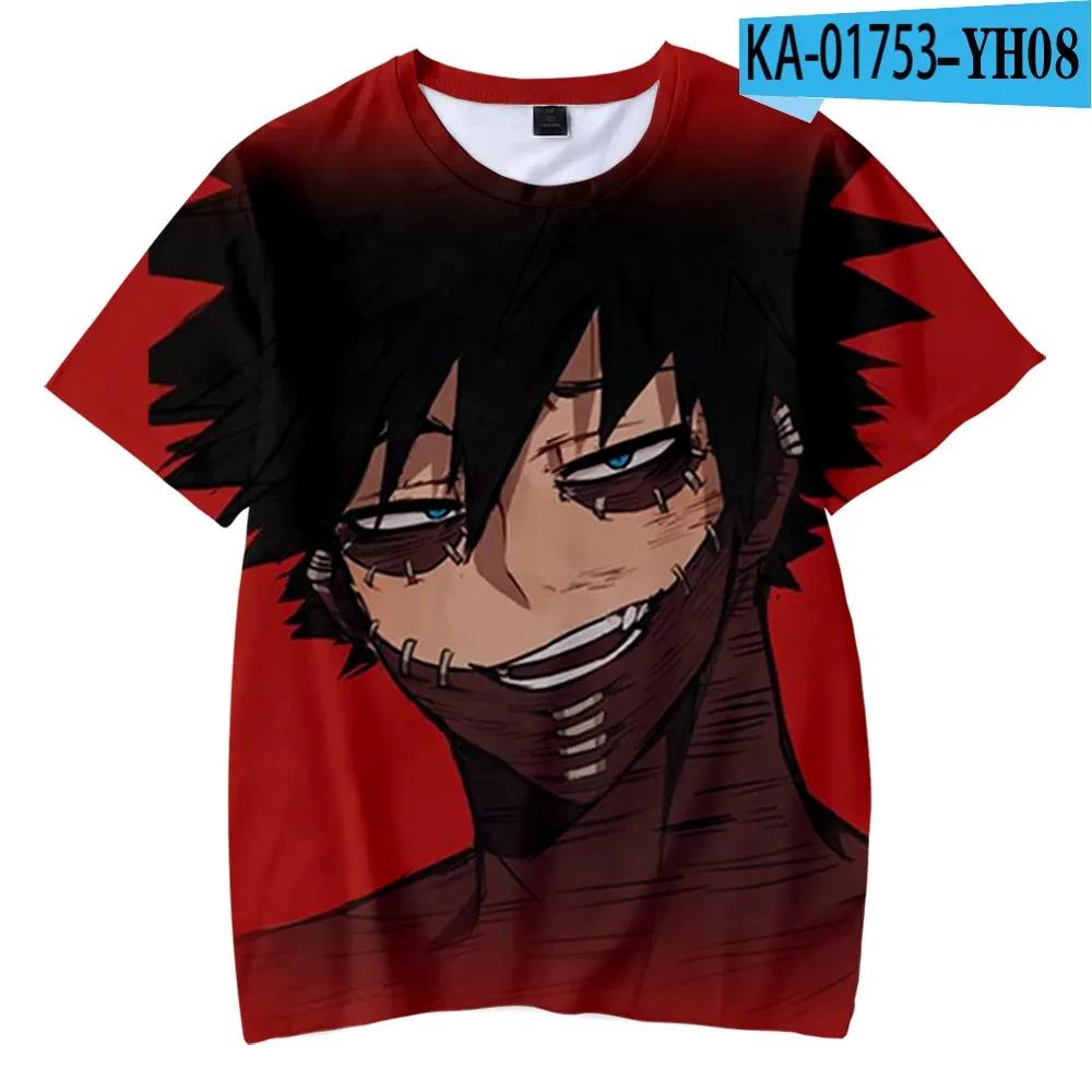 My Hero Academia Dabi 3D Print Man/ Women Casual Fashion O Neck T-Shirts Short Sleeve Pullover Summer Oversized Unisex Clothing