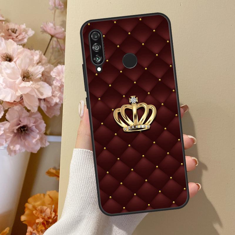 Чехол со стеганой текстурой и узором дивана в виде короны для Huawei P40 Lite P20 P50 P30 Pro P Smart Z 2019 Nova 5T, чехол для Honor 50