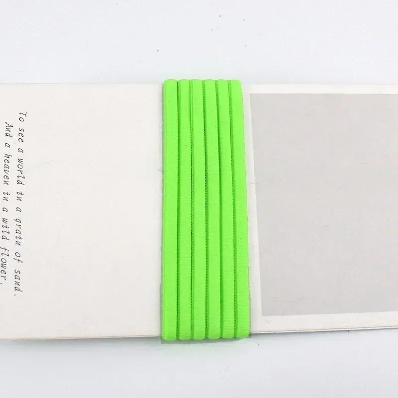 5/10/20 метров Эластичная лента 3/5 мм Цветной полиамидный шнур Декор Резиновая лента Масляное ядро Кольцо для волос Эластичные шнуры Швейные принадлежности