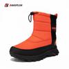 2022 New High Heels Women Winter Waterproof Sneakers Non-Slip Thick Bottom Walking Hiking Shoes Female White Snow Boots
