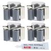 4-Pack Mop and Broom Holder Wall Mount Broom Grippers Holds Self Adhesive No Drilling Broom and Dustpan Hanger for Home