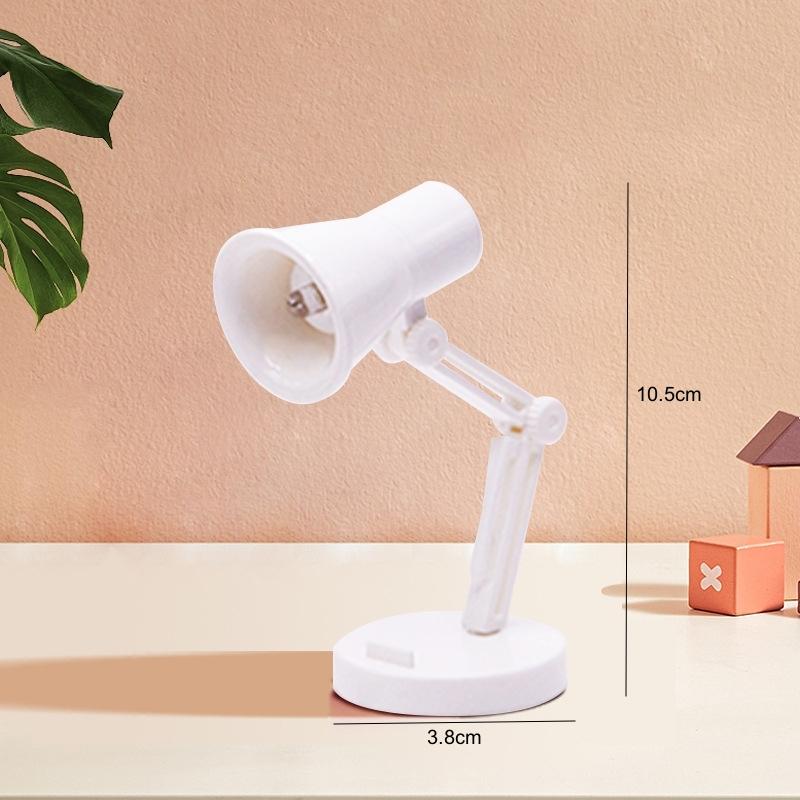 Мини-светодиодный светильник для ночного чтения, складная настольная лампа для общежития, спальни, креативные светильники для изголовья, украшения для дома, лампа для кукольного домика