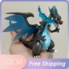 10 см Фигурки Чаризарда Покемон Аниме Фигурка Супер Чаризард X Черная Фигурка ПВХ Статуэтка Модель Кукла Коллекция Декор Комнаты Игрушки