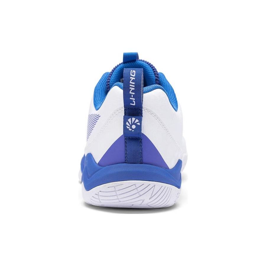 Li Ning CS6 Non-Slip Wear-Resistant Breathable Low-Top Badminton Shoes Unisex Shoes White Blue AYTS055-2
